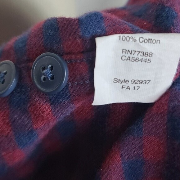 J. Crew Factory Flannel Plaid Button Down Long Sleeve Shirt Men's L - Picture 6 of 7